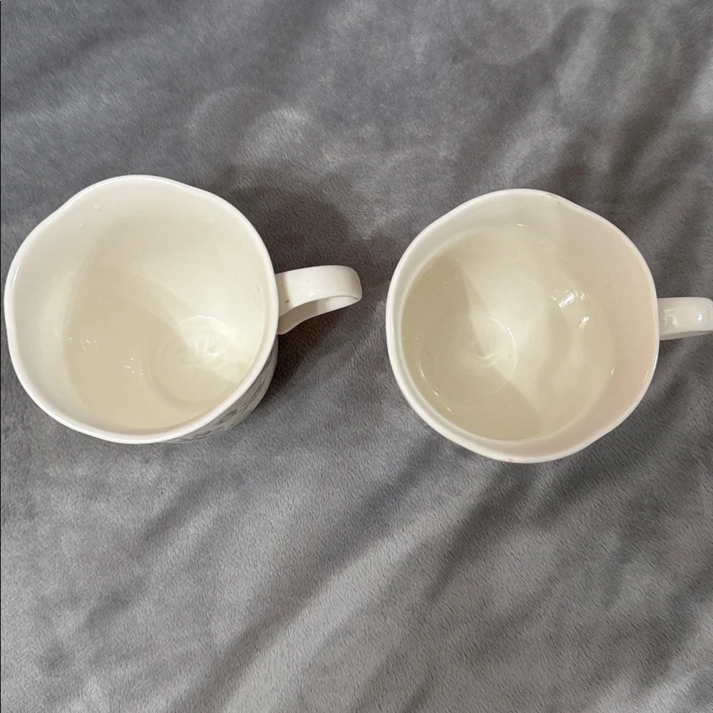 Lenox Butterfly Meadow Set of 2 Coffee‎ Tea Mugs Cups Dragonfly and Monarch - Picture 6 of 10